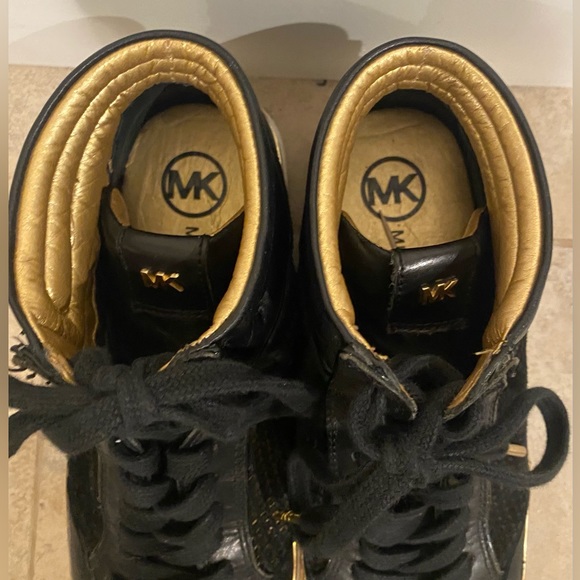 Black Leather Hightops - Picture 3 of 9